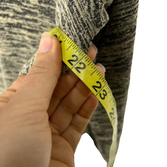 Soma Black Tan Long Sleeve Marled Tunic Top XL - Picture 6 of 7